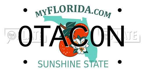0TAC0N Florida License Plate