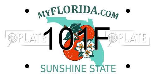 101F Florida License Plate