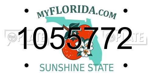 1055772 Florida License Plate