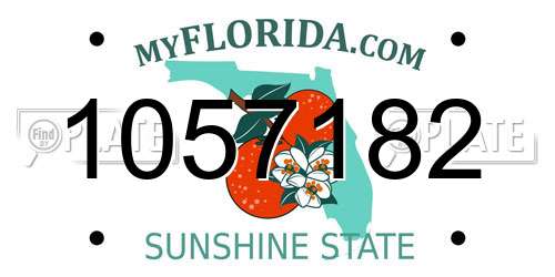 1057182 Florida License Plate