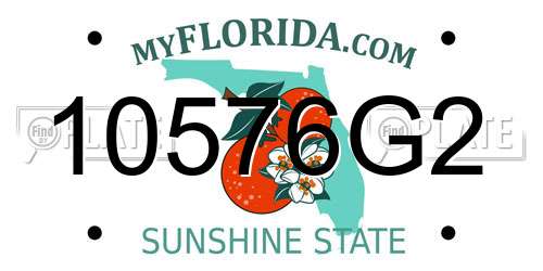 10576G2 Florida License Plate