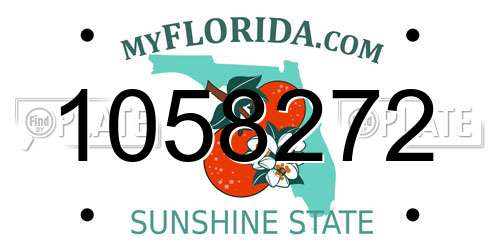 1058272 Florida License Plate