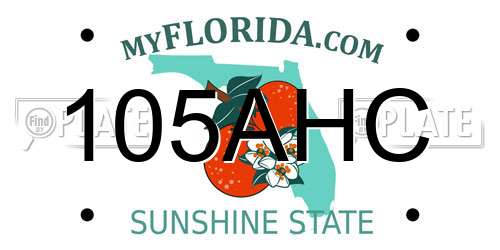 105AHC Florida License Plate