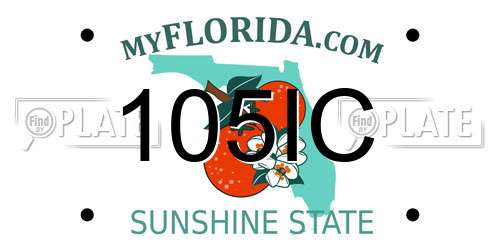 105IC Florida License Plate