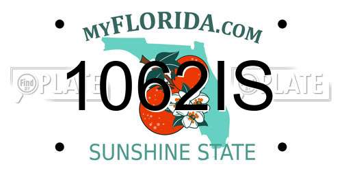 1062IS Florida License Plate