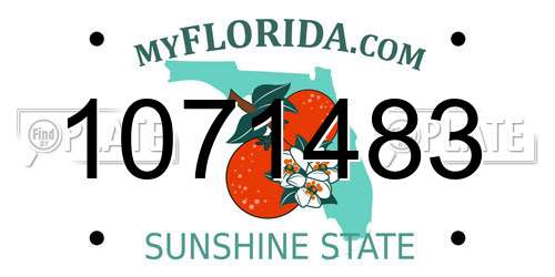 1071483 Florida License Plate