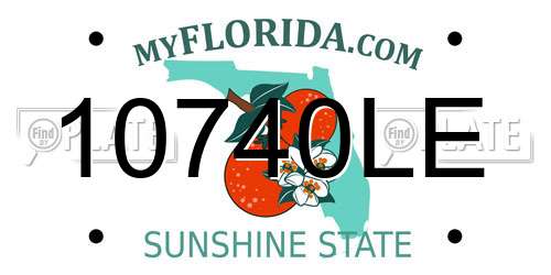 10740LE Florida License Plate