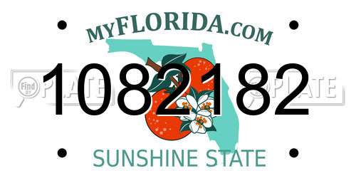 1082182 Florida License Plate