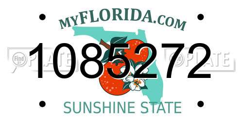 1085272 Florida License Plate