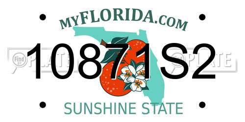 10871S2 Florida License Plate