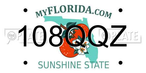 108QQZ Florida License Plate