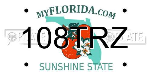 108TRZ Florida License Plate