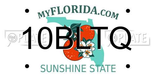 10BLTQ Florida License Plate