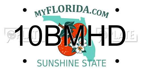10BMHD Florida License Plate