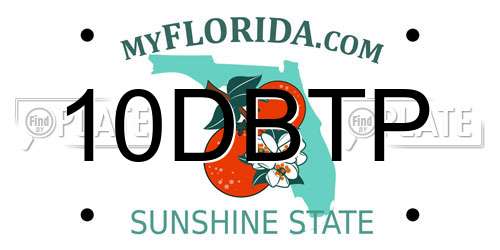 10DBTP Florida License Plate