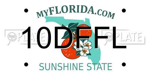 10DFFL Florida License Plate