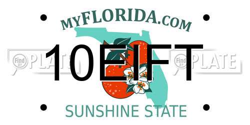10EIFT Florida License Plate