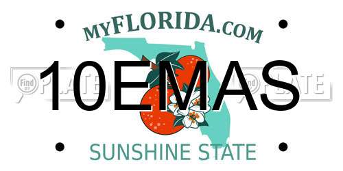 10EMAS Florida License Plate