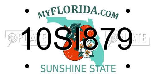 10SI879 Florida License Plate