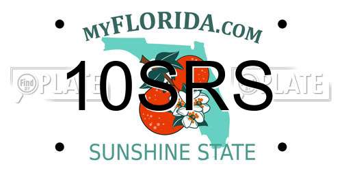 10SRS Florida License Plate
