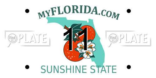 11 Florida License Plate