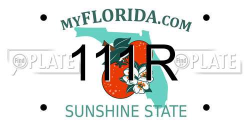 111R Florida License Plate