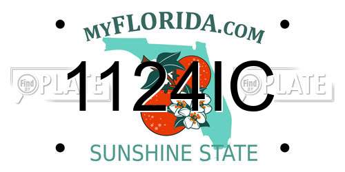 1124IC Florida License Plate