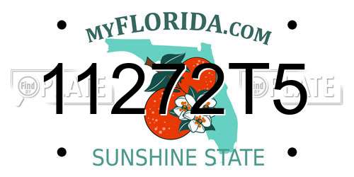 11272T5 Florida License Plate