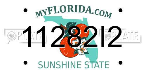 11282I2 Florida License Plate