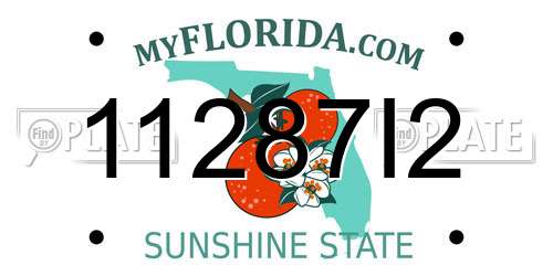 11287I2 Florida License Plate