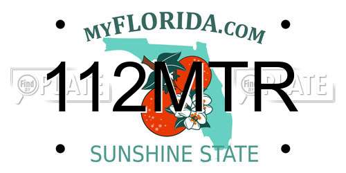 112MTR Florida License Plate