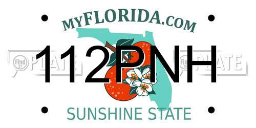 112PNH Florida License Plate