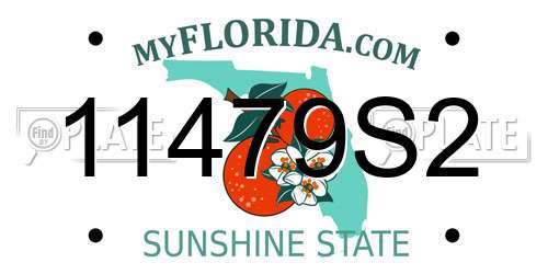 11479S2 Florida License Plate
