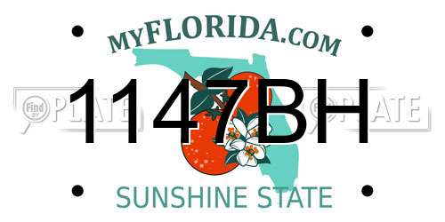 1147BH Florida License Plate