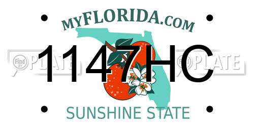 1147HC Florida License Plate