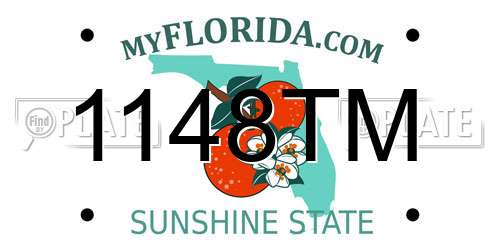 1148TM Florida License Plate
