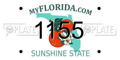 1155 Florida License Plate