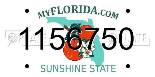 1156750 Florida License Plate