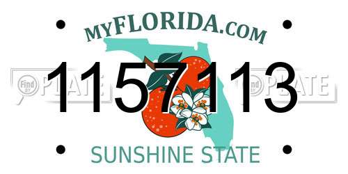1157113 Florida License Plate