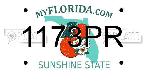 1173PR Florida License Plate