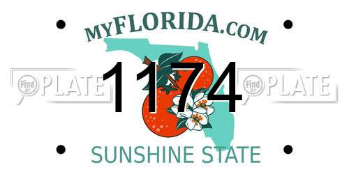 1174 Florida License Plate
