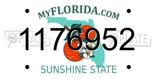 1176952 Florida License Plate