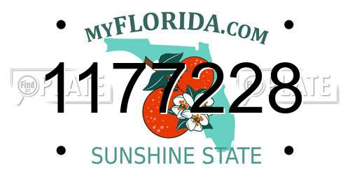 1177228 Florida License Plate
