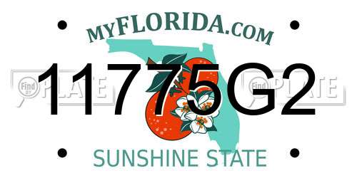 11775G2 Florida License Plate