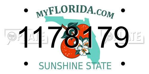 1178179 Florida License Plate
