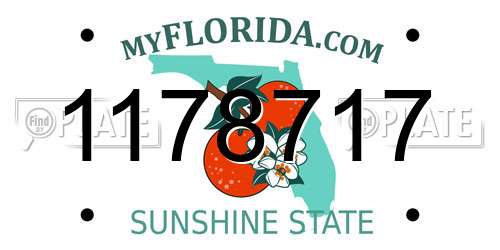 1178717 Florida License Plate