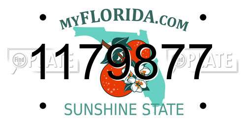 1179877 Florida License Plate