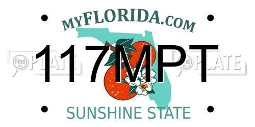 117MPT Florida License Plate