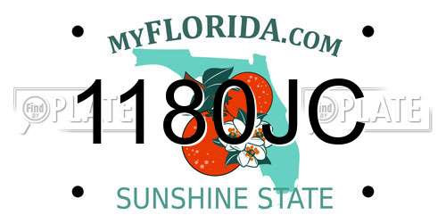 1180JC Florida License Plate
