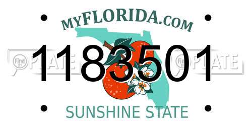 1183501 Florida License Plate